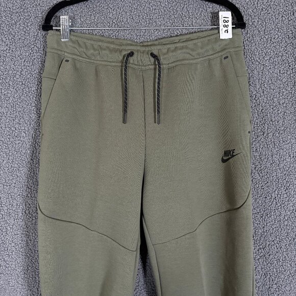 Nike Tech Fleece Jogger Pants - Men's Size M - Green - Picture 2 of 8